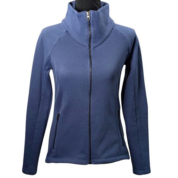 Columbia Ocean Blue Smooth Jacket Full Zip Outdoor Hiking Women's Size S - Picture 2 of 10
